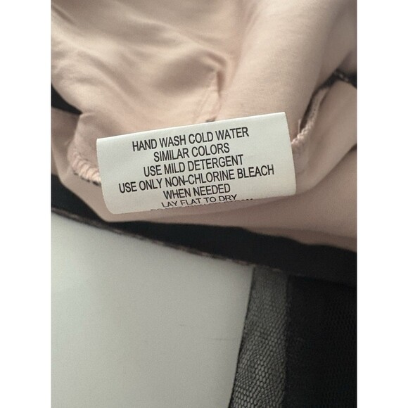 Vtg Mesh Speechless Dress Size 7 Black Lace Y2K Babydoll Fairy Whimsigoth - Picture 16 of 16